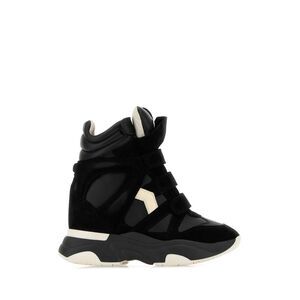 Isabel Marant Women Black Suede And Leather Balskee Sneakers